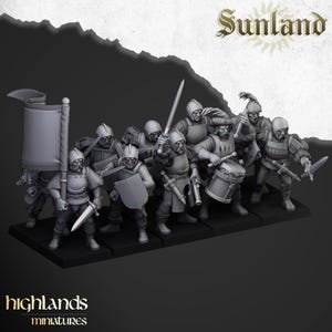 Sunland Troops with Swords, Sunland - Highlands Miniatures