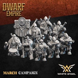Dwarf Shotgunner, Dwarf Empire, White Angel Miniatures