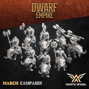 Dwarf Boar Warrior, Dwarf Empire, White Angel Miniatures