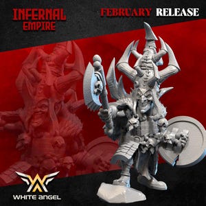 Infernal Goblin Commander, Infernal Empire, White Angel Miniatures
