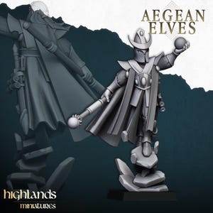 Aegean Elf Magier, Aegean Elfen- Highlands Miniaturen