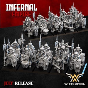 Infernal Heavy Guard, Infernal Empire, White Angel Miniatures