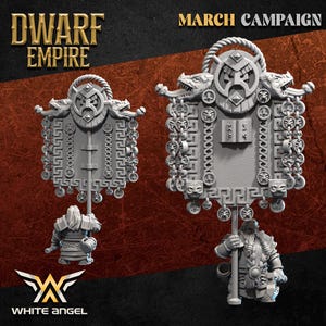 Dwarf Standard Bearer, Dwarf Empire, White Angel Miniatures