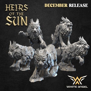 Attack Lions, Heirs of the Sun, White Angel Miniatures