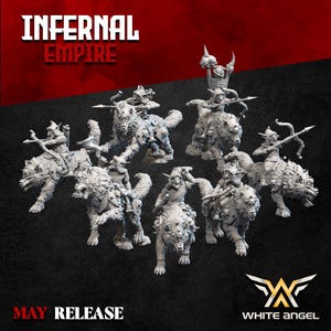 Infernal Goblin Arrow Wolf, Infernal Empire, White Angel Miniatures