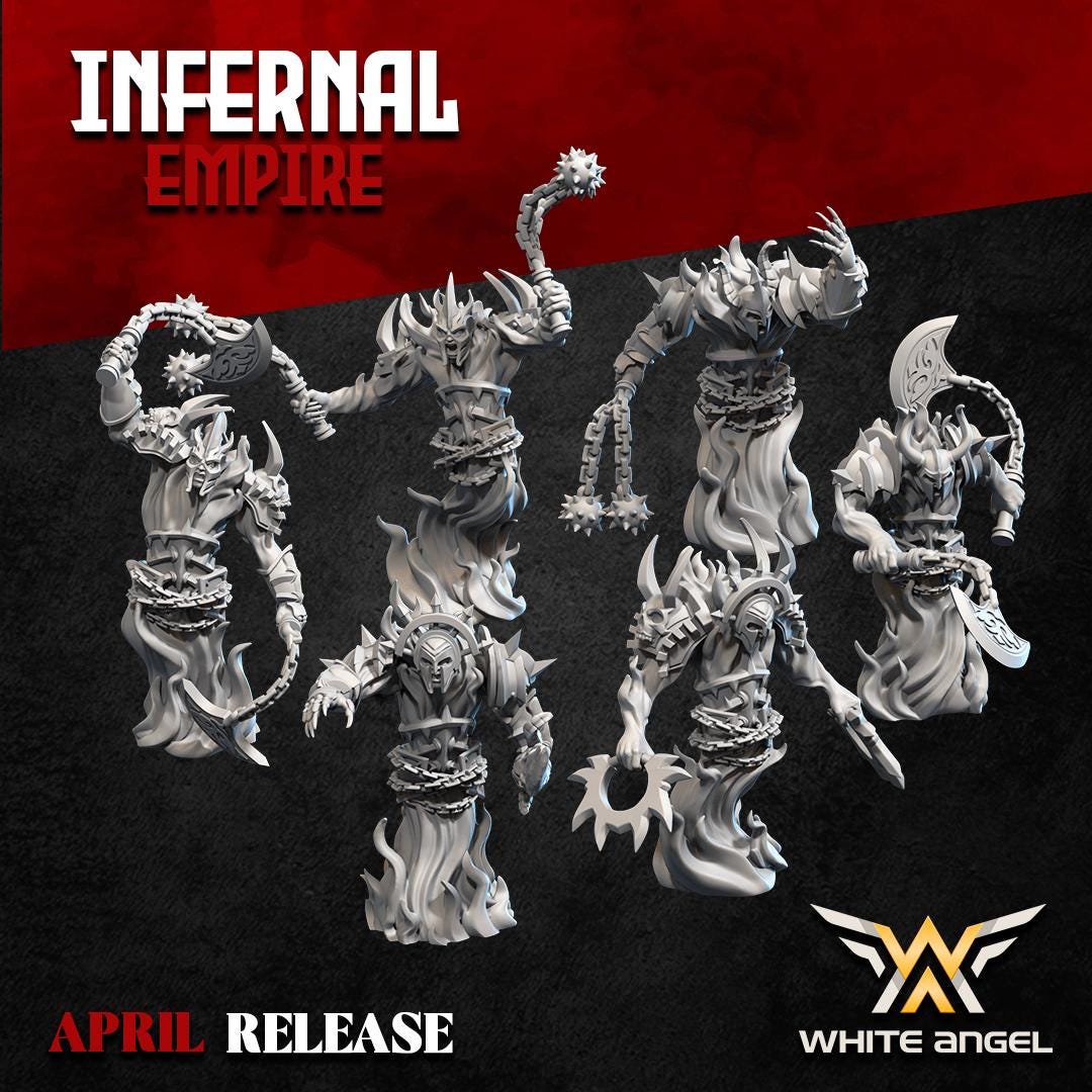 Infernal Fire, Infernal Empire, White Angel Miniatures - Etsy