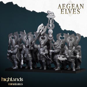 Nemean Lions, Aegean Elves - Highlands Miniatures