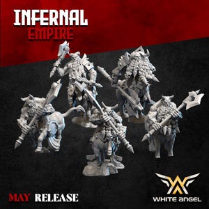 Infernal Centaur extra pack, Infernal Empire, White Angel Miniatures