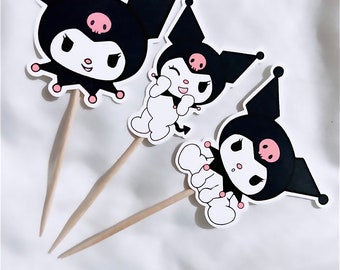 Kuromi Cupcake Toppers