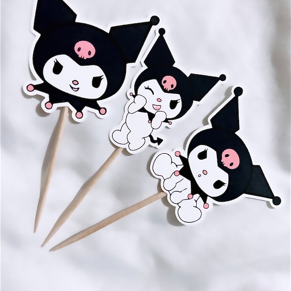 Kuromi Cupcake Toppers