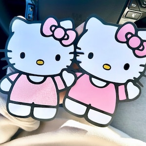 Centro de mesa/pastel/adorno de ramo de gatito kawaii con lazo