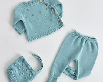 Ensemble bébé en maille 3 pièces