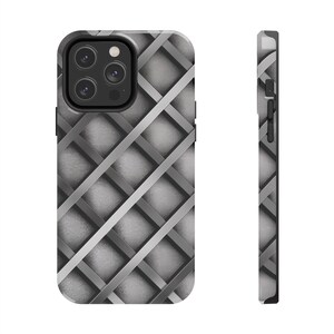 Silver Pattern Tough Phone Case