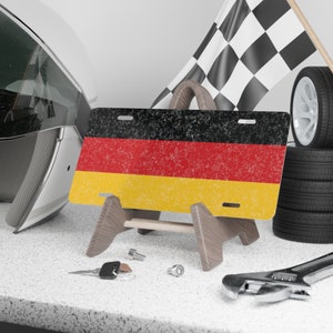 German Flag Vanity License Plate