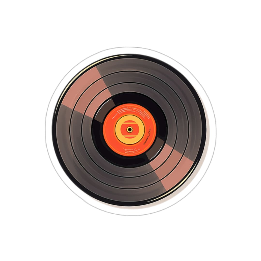 Vintage Music Record Sticker - Etsy