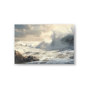 Cartes postales du littoral de la plage (10 pièces)