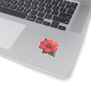 Hawaiian Hibiscus Plant Sticker