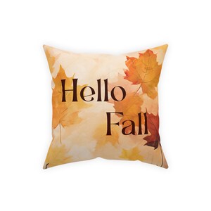 Hello Fall Throw Pillow