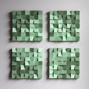 Multi Color Wooden Wall Art Set - Handmade Wood Wall Art - Modern Wood Wall Art - Wall Decor - Wood Wall Art Set - Office Wall Decor