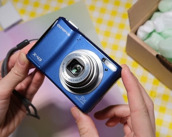 Blue Olympus X-Series X-43(FE-47) |Tested vintage digital camera 2000s Y2K digicam