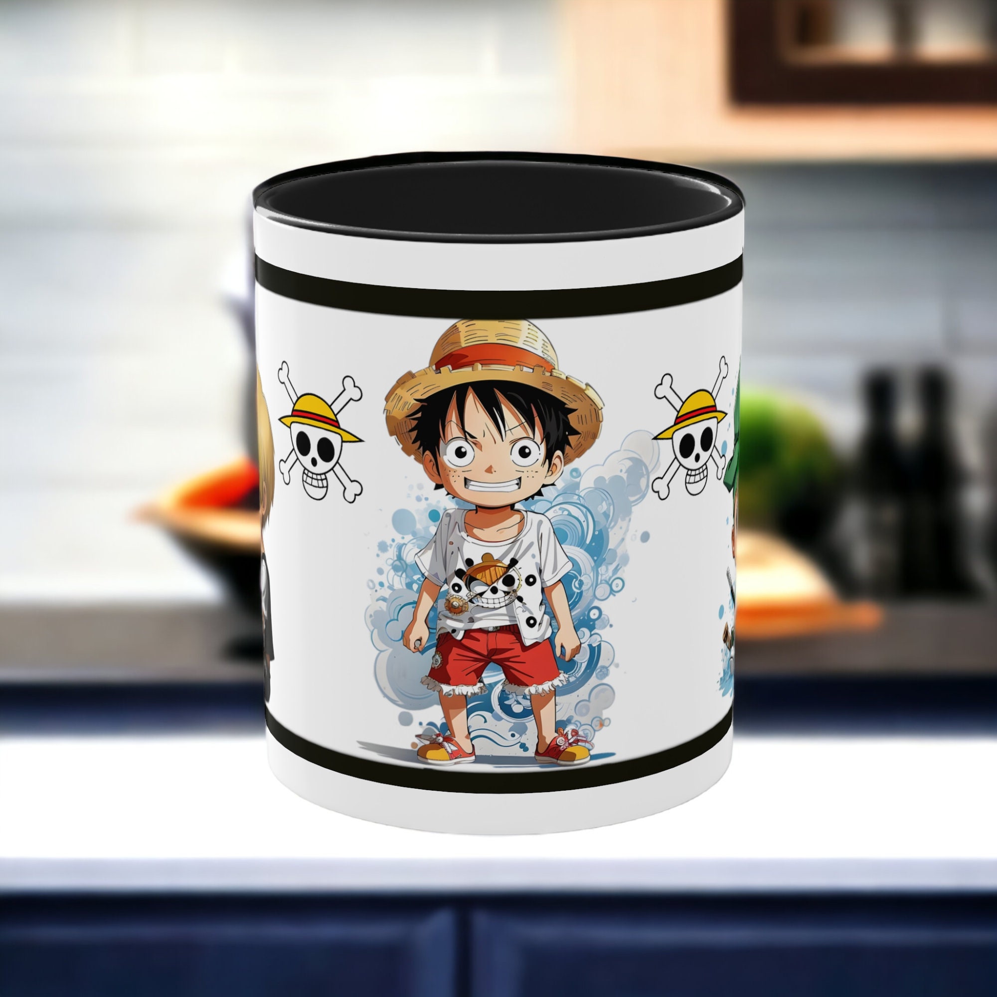 One Piece Luffy Chapeau de paille Forme Bol Céramique Nouilles Soupe Bol  Fruits Légumes Saladier