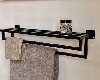 Bathroom wall shelf | Floating Wall Shelf | Bathroom Decor Shelf | Unique Bathroom Shelf | Metal bathroom shelves | Towel storage