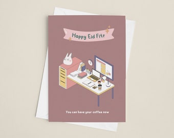 Elegant Islamic Eid & Ramadan Greeting Card | Eid Mubarak Celebration | Festive Holiday Wishes