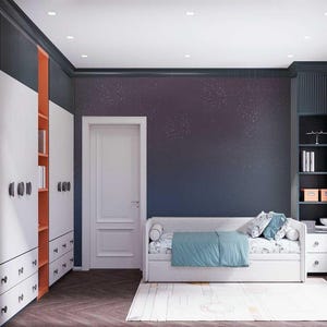 Starry Night Sky Wallpaper, Dark Galaxy Wall Mural, Celestial Space Themed Wallpaper for Bedroom or Living Room Walls