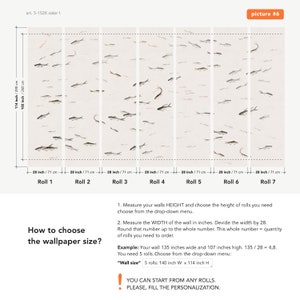 Watercolor Fish Wallpaper, Minimalistic Wall Mural, Fish Wallpaper