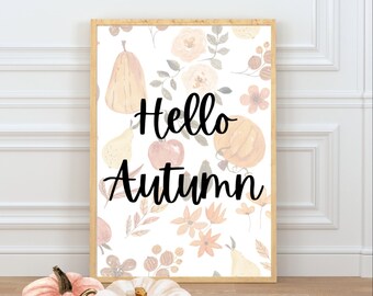 Autumn Home Decor, Autumnal Wall Decorations, Autumn Wall Print, Autumn Wall Art, Fall Decor, Autumnal Prints, Home Prints, Decor