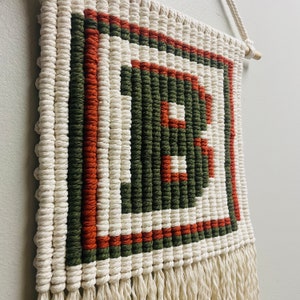 Letras para colgar en la pared de macramé, decoración bohemia, decoración de macramé, decoración infantil, baby shower, niña, niño