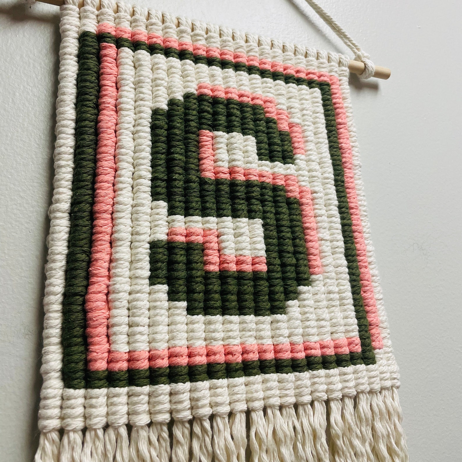 Letter Wall Hanging Macrame, Wall Hanging Macrame, Bohemian Decor ...