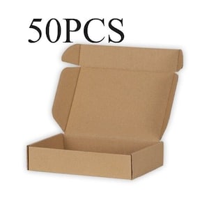 1/50PCS Brown Kraft Carton Box, Size SML, Cardboard Box, Gift Box Folding Natural Box, Paper Box, Present Box, Box for soap, Shipping Box