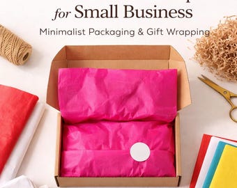 Silkespapper för förpackningar för småföretag | Presentpapper för beställningar | Förpackningsmaterial för smycken och handgjorda varor