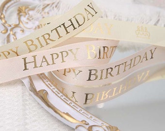 40m/25mm Birthday Ribbon Party Happy Birthday Ribbon Wrapping Gift Packaging