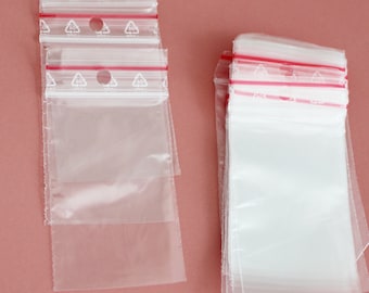 100 Sacchetti Trasparenti Con Manico A Toppa – 25x30x10 Cm – Ecologici E Riutilizzabili Per Regali E Spesa