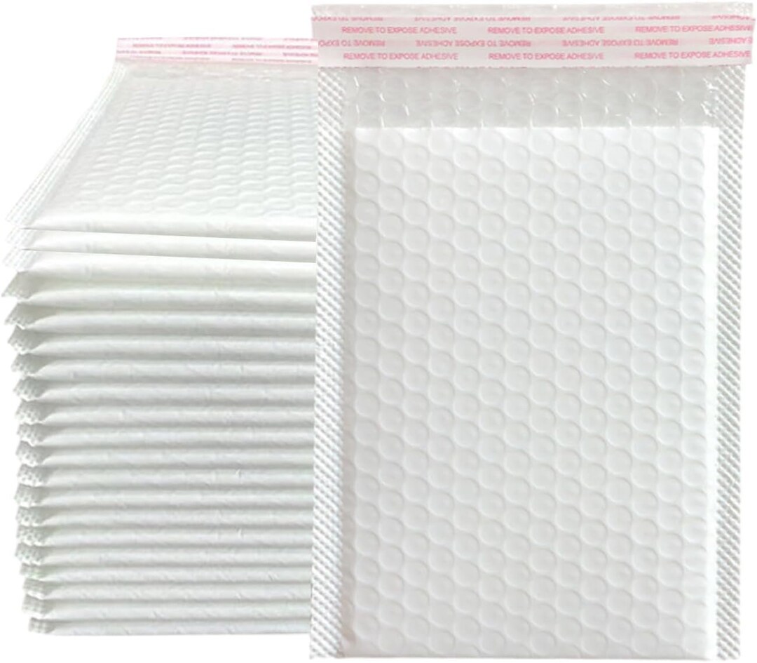 10/50PCS White Bubble Mailer Envelope Bag Selfseal Padded Envelopes