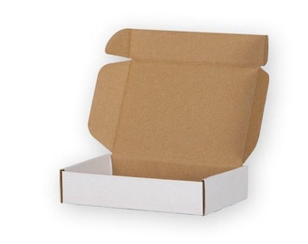 1 PCS 180*120*40mm White Folding box Gift Box White Cardboard Carton Mailer Box with Cover, Present Box, Box for gift,  180*120*40mm