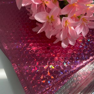 10 Stück Bubble Mailers Metallic High Quality Shine Pink Selbstabdichtende Versand Gepolsterte Umschläge Adhäsive Selbst für Kleidung Geschenk Schmuck Kosmetik