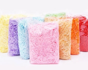 Papier cadeau déchiqueté, 100 g, emballage de panier-cadeau, déchiquetage de papier de fête