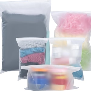 1 stücke Matt Reißverschluss Taschen für Kleidung Frosted Wasserdichte Multifunktionale Gepäck Aufbewahrungstasche für Kleidung, Schuhe, Kosmetik, Reisetasche