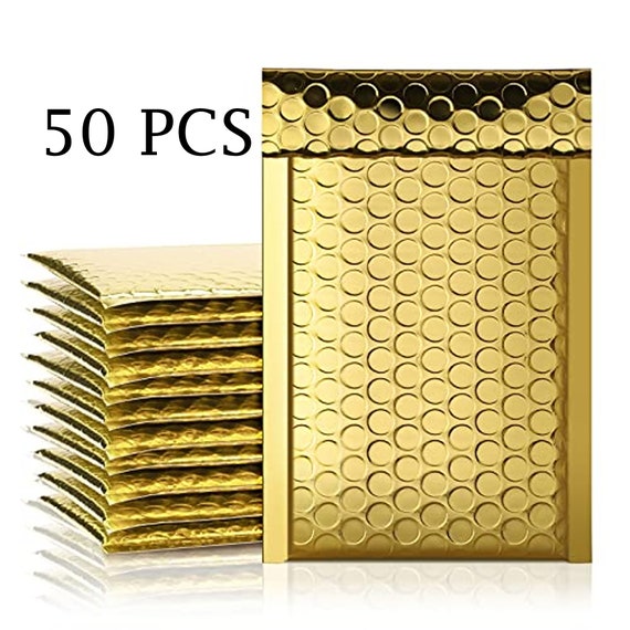50 Enveloppes Bulles Autocollantes – Protection Idéale Pour Bijoux, Accessoires, Envois Petits Colis