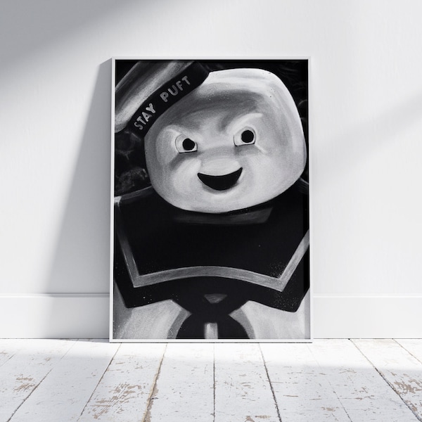 A2 A3 A4 Prints Ghostbusters Alternative Movie Poster Stay Puft Marshmallow Man Illustration