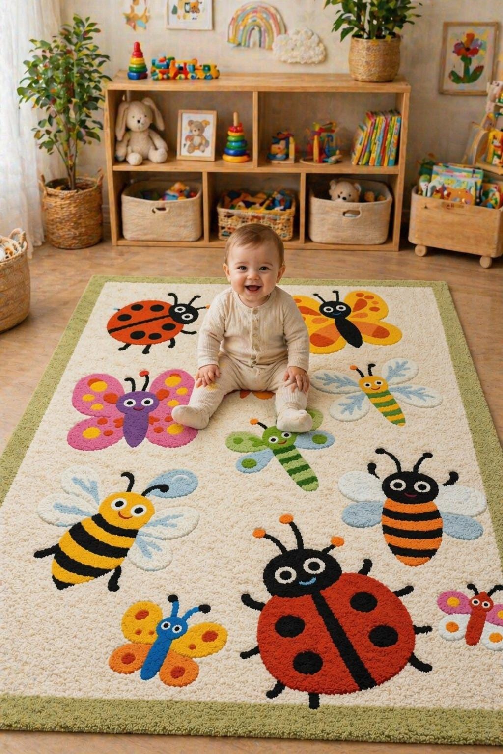 Colorful Bug Rug - Etsy