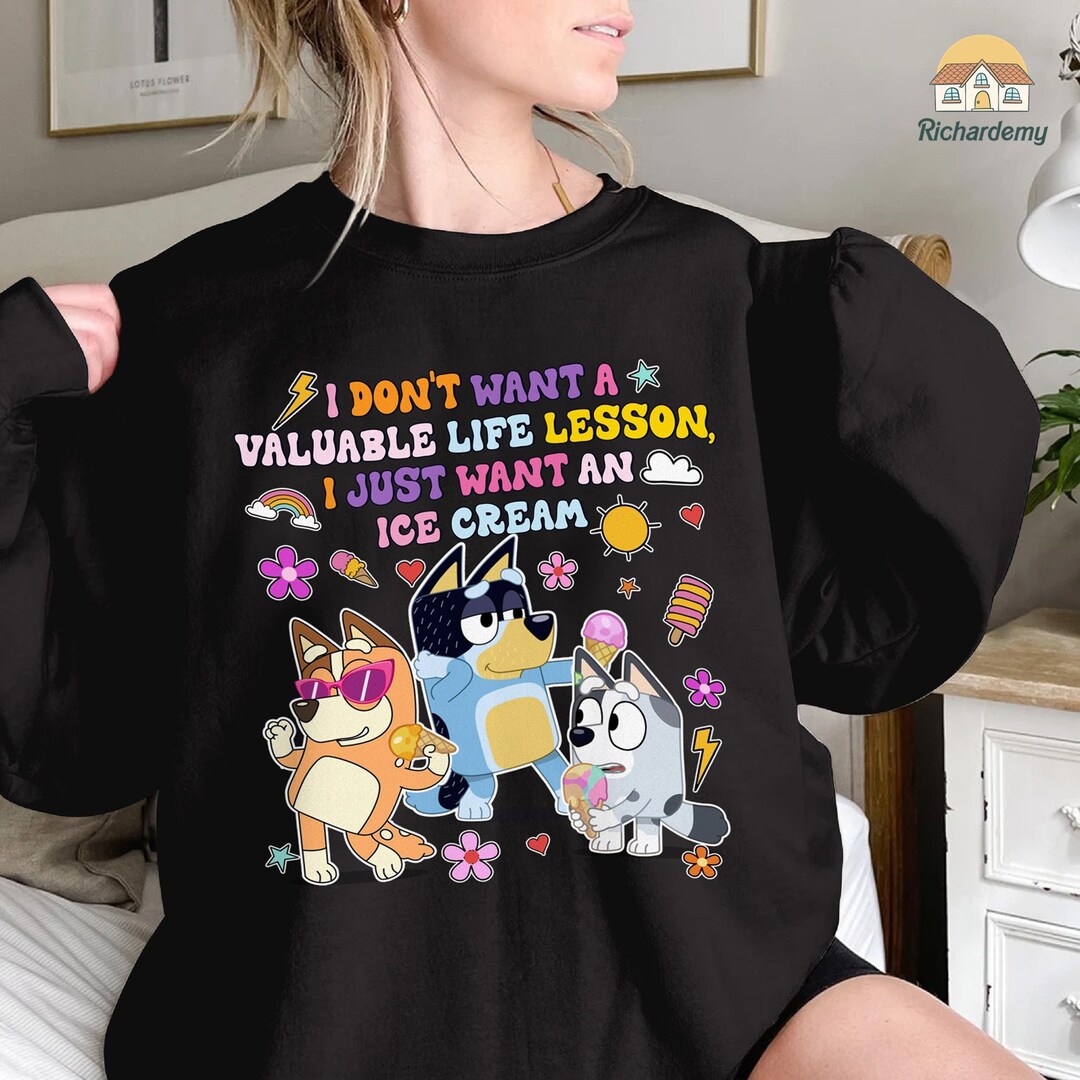 Bluey Shirt Bluey Muffin Gift I Don't Want A Valuable Etsy