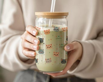 Kawaii Cats Libby peut envelopper la conception de sublimation (téléchargement numérique)