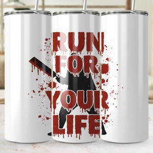 Fun Horror Tumbler Wrap, Sublimation Design, Horror Movie Png, 20oz Skinny, Horror lover, Horror lover gift, Michael Myers, Digital Download