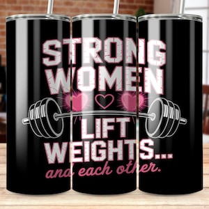 Cute Fitness Tumbler Wrap, 20oz Skinny Wrap, Sublimation Design, Gym Design Gift, Gym Lady, Strong Women, Gym Motivational, Digital Download