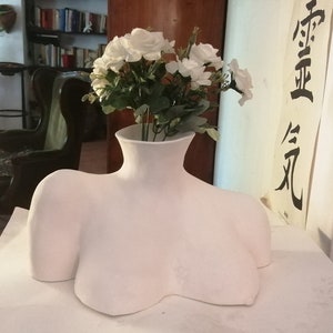 Woman bust vase