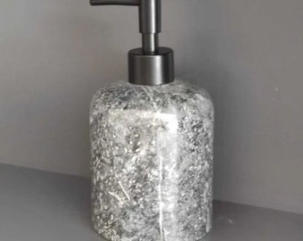 Marble Soap Dispenser – Real Stone Hand Soap Bottle | Dish Soap Dispenser